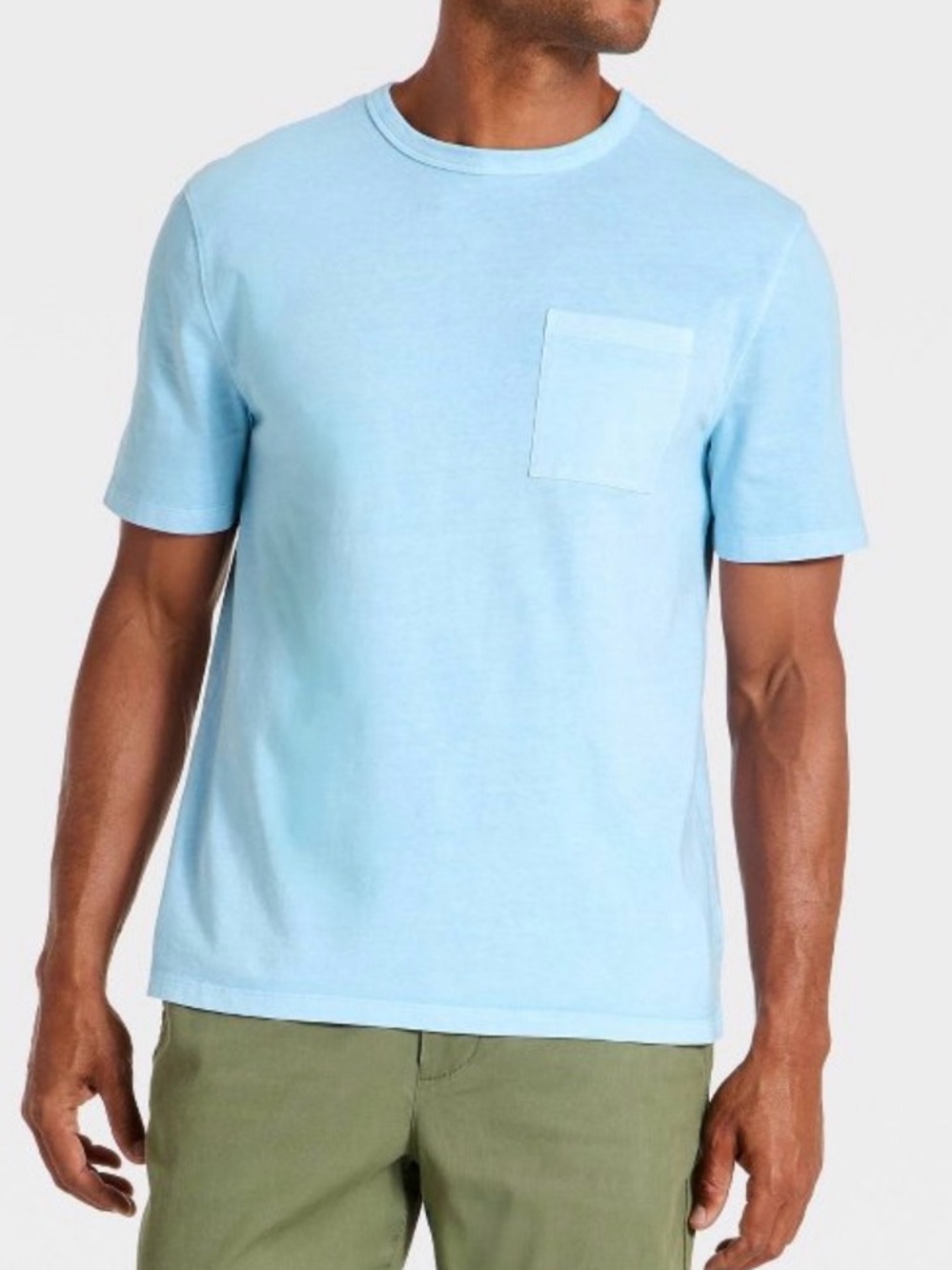 Men's Vintage Short Sleeve Pocket T-Shirt Goodfellow & Co Light Blue
Large
NWT